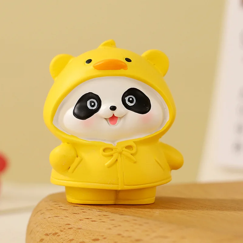 Mengqu Panda زخرفة صغيرة قسم الشفاء لطيف مكتب سطح المكتب الديكور هدايا السيارة الداخلية