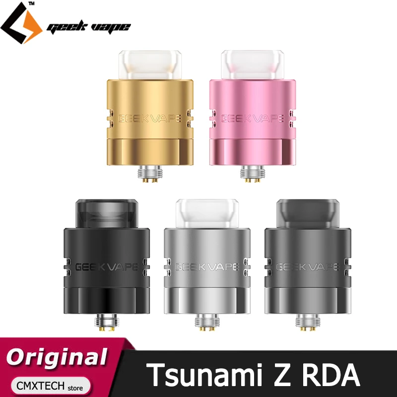 Original Geekvape Tsunami Reborn Z RDA Tank Dual Coil DIY Deck Atomizer For Electronic Cigarette DTL RDL Vape