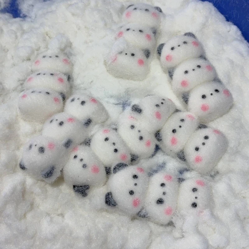Süßes lustiges Panda-Plüsch-Quetschspielzeug, drei Mini-kleiner Panda, Squishy, Quetschen, Kneifen, Stofftiere, langsam, reduzieren Stress, Kinderspielzeug, Geschenke