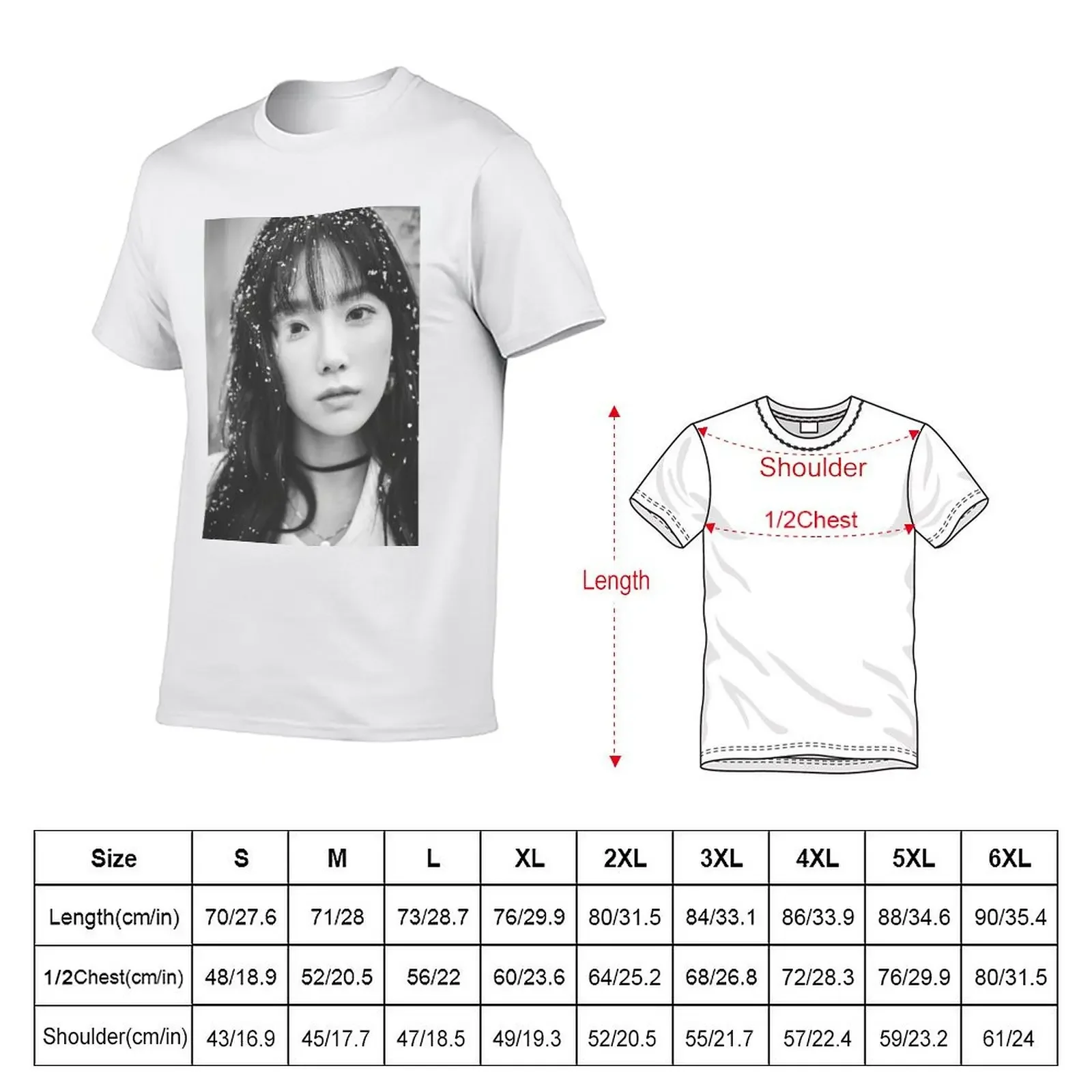 GIRLS GENERATION TAEYEON THIS CHRISTMAS T-Shirt Short sleeve tee quick drying men clothing