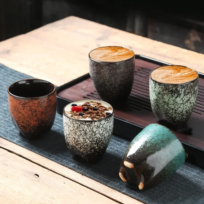 Gradient coffee cup, creative ceramic master , personal tasting cup, large quantity, high price, kiln tea