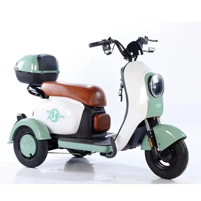 Adult E-TRICYCLE Electric Scooter 400W Fast Speed 24km/h Moto Bike 48V 20ah Lithium Battery 500W Motor Power 60V Voltage