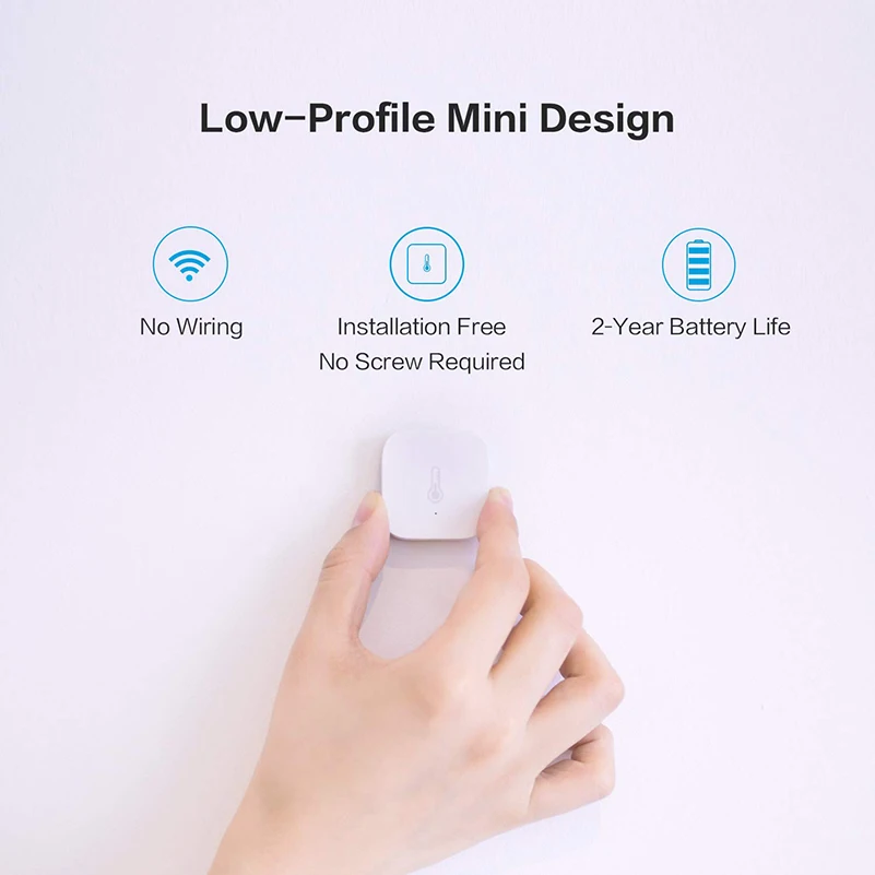 Aqara Temperature Sensor Zigbee Temperature Sensors Smart Air Pressure Humidity Work With Aqara Hub Xiaomi Home APP Homekit