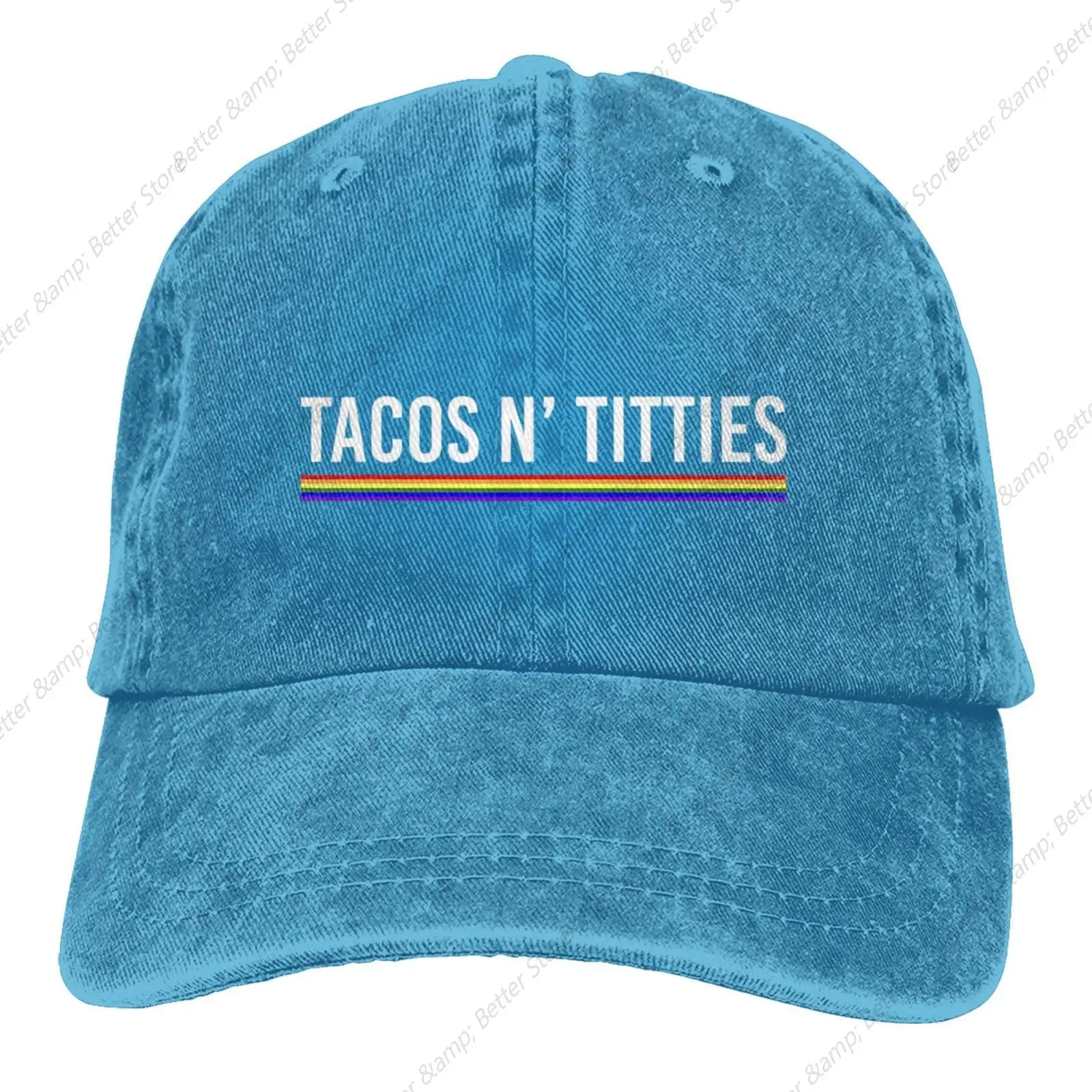 Tacos Funny LGBT Gay Pride Lesbian LGBTQ Gift Baseball Cap Golf Dad Trucker Hats for Men Women