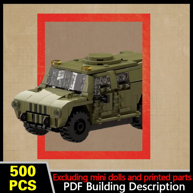 LMV2 Command Vehicle Model MOC Building Bricks War Equipment Modular Technology Gifts Holiday Assemble Children Toys Suit