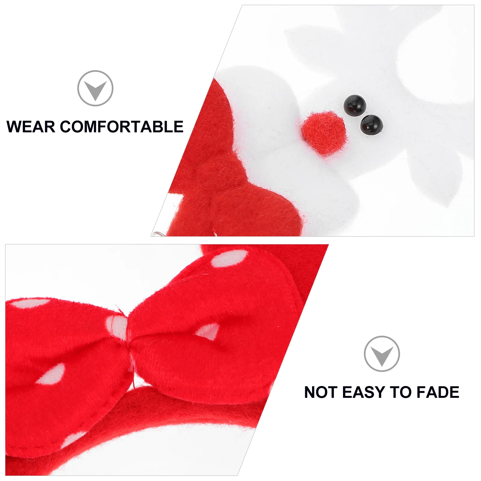 

12 Pcs Christmas Headband Adorable Hairbands Xmas Decor Clothing Masquerade Headbands Elk Party Lovely Brushed Children