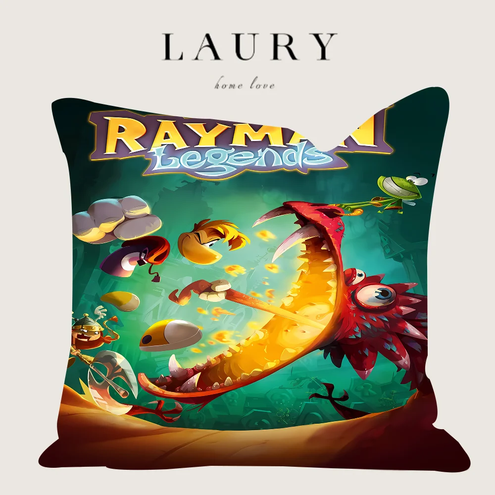 Rayman Legends أنيمي غرزة محظوظ التنين وسادة غطاء أريكة غطاء الوسادة غرفة المنزل الديكور الأطفال هدية #4