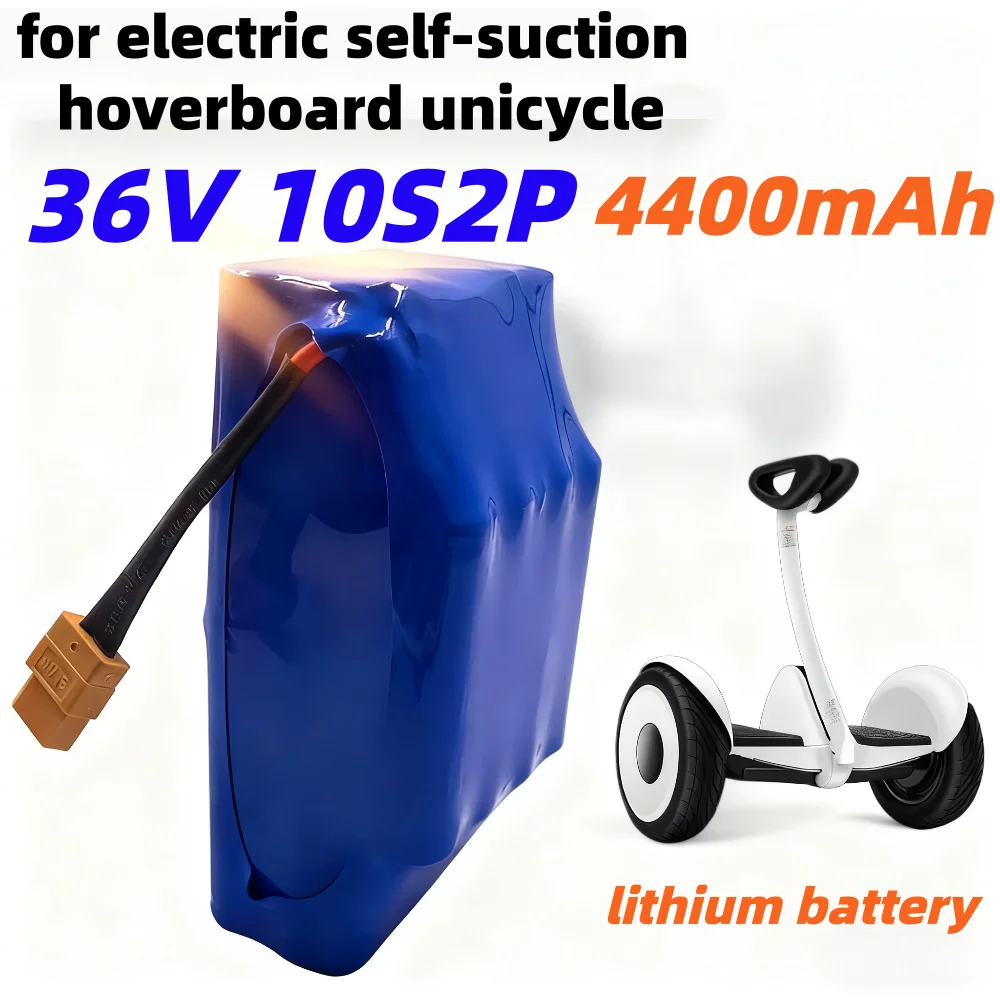 36V 4400mAh Power Replacement Battery for General Purpose Li-ion Battery with XT60 Plug Configuration 10S2P Compatible for Most