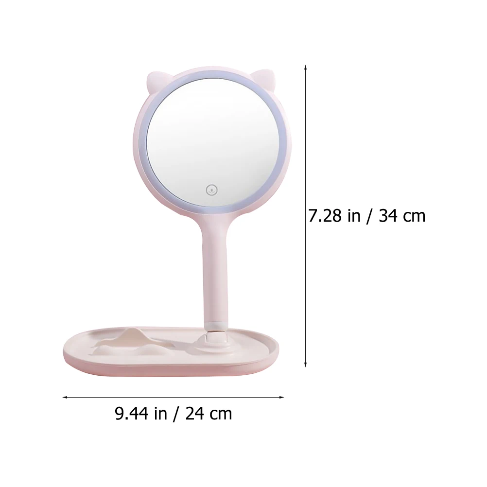 LED-Make-up-Spiegel, einstellbare Helligkeit, feine Verarbeitung für Schlafzimmer, Schminktisch, Heimdekoration, Geschenk, Desktop-Dressing