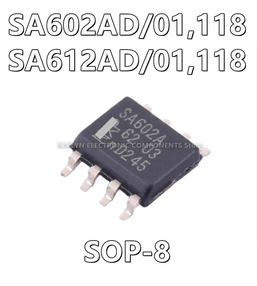 

10Pcs/lot SA602AD/01 SA612AD/01 SA612A RF Mixer IC Cellular, HF, UHF, VHF Up Converter 500MHz 8-SOIC