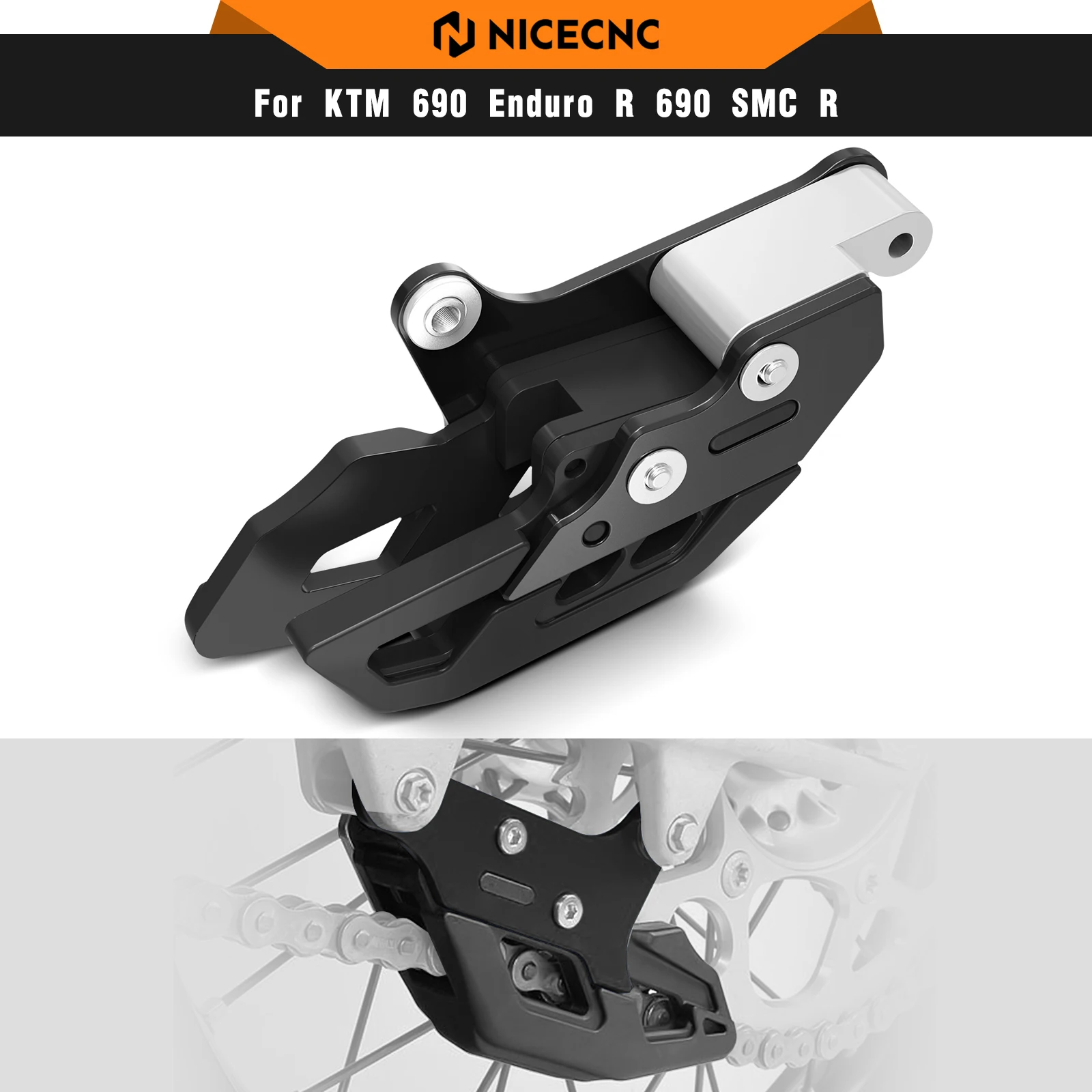 دليل سلسلة الدراجات النارية NICECNC لـ KTM 690 إندورو R 690 SMC R 2008-2022 لـ Husqvarna 701 إندورو R 701 Supermoto 2016-2022