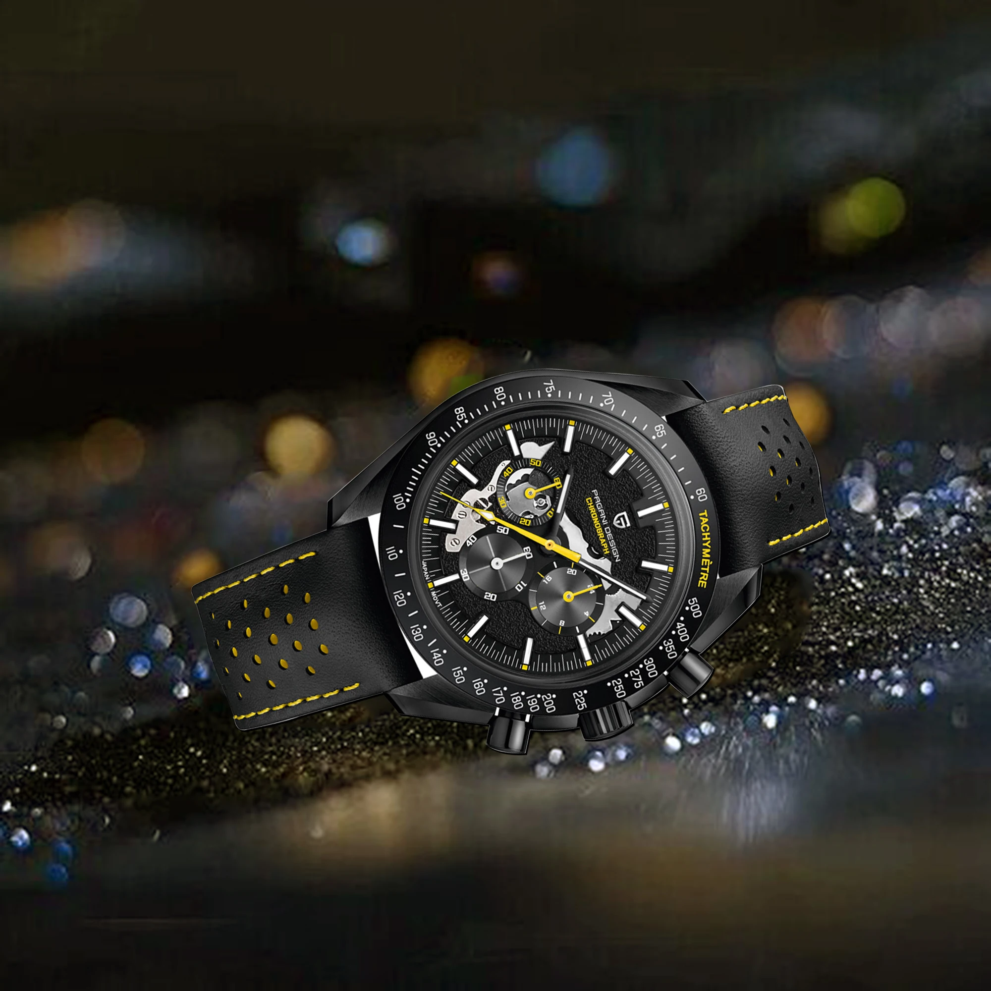 2026 Pagani Design New Men Automatic Mechanical Watch 100 Meters Waterproof Trend Casual Fashion Style Leather Strap Chronograph