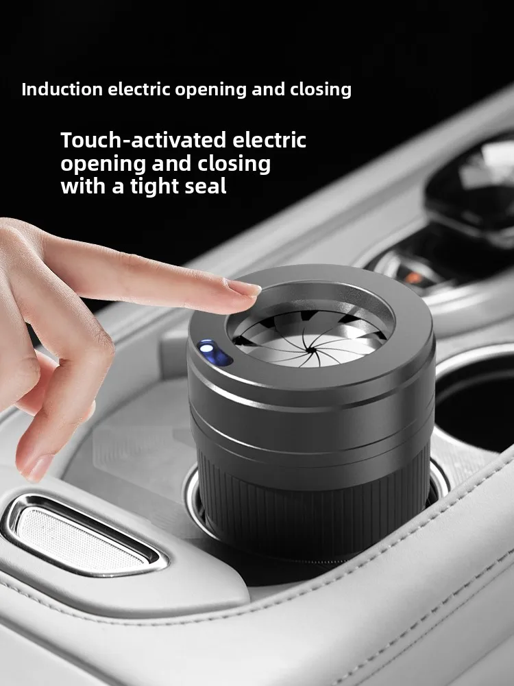 Smart Auto Open Car Ashtray Anti Fly Ash Gift for Dad Boyfriend Husband Custom