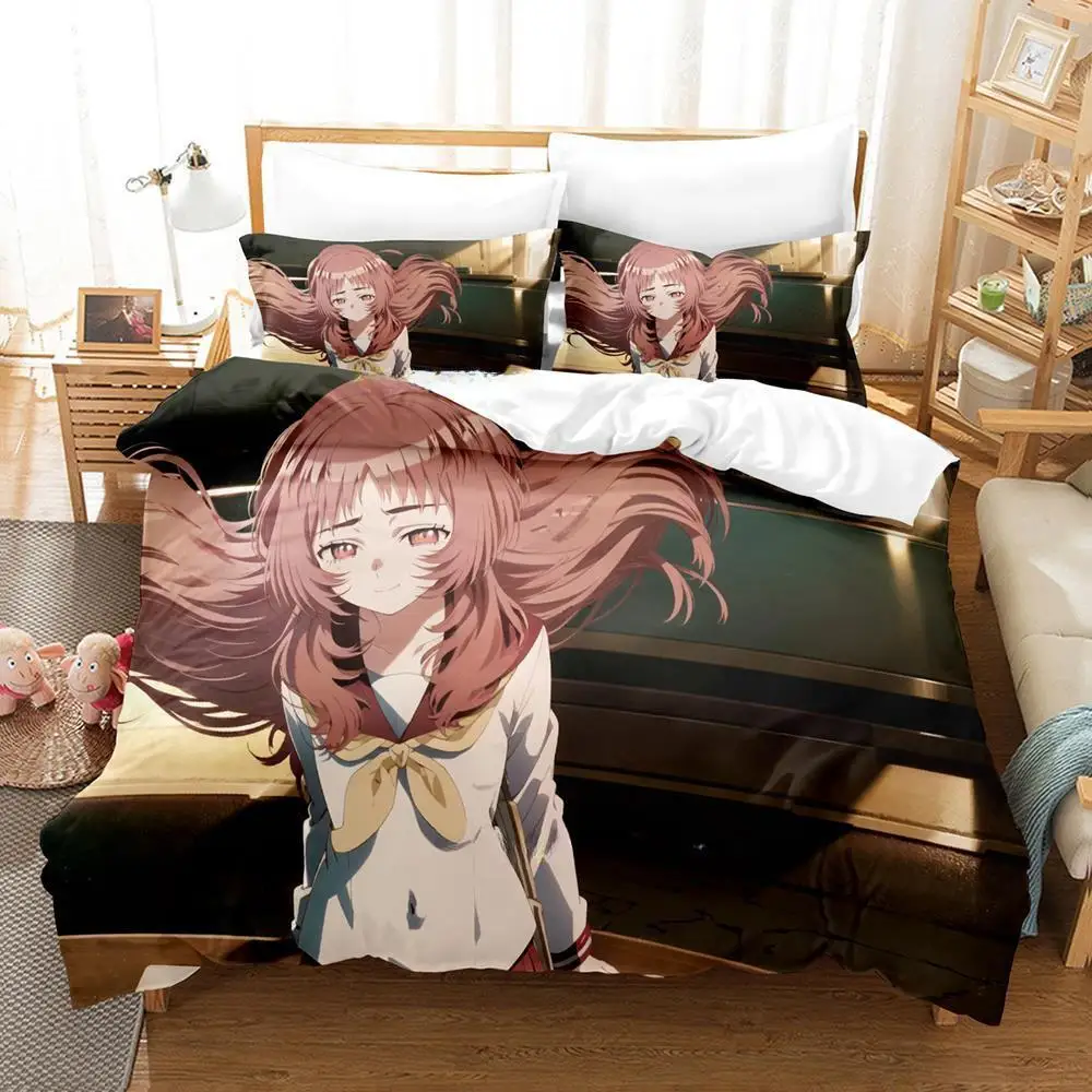 3d Print Anime The Girl I Like Forgot Her Glasses Bedding Set Cartoon Anime three-piece Set Adult Kid Bedroom Duvet Cover Sets