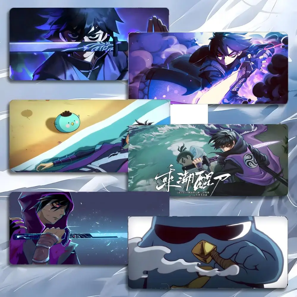 anime funny S-Scissor Seven Mouse Pad Mousepad Large Gaming LockEdge Thickened PC Table Desk Mat