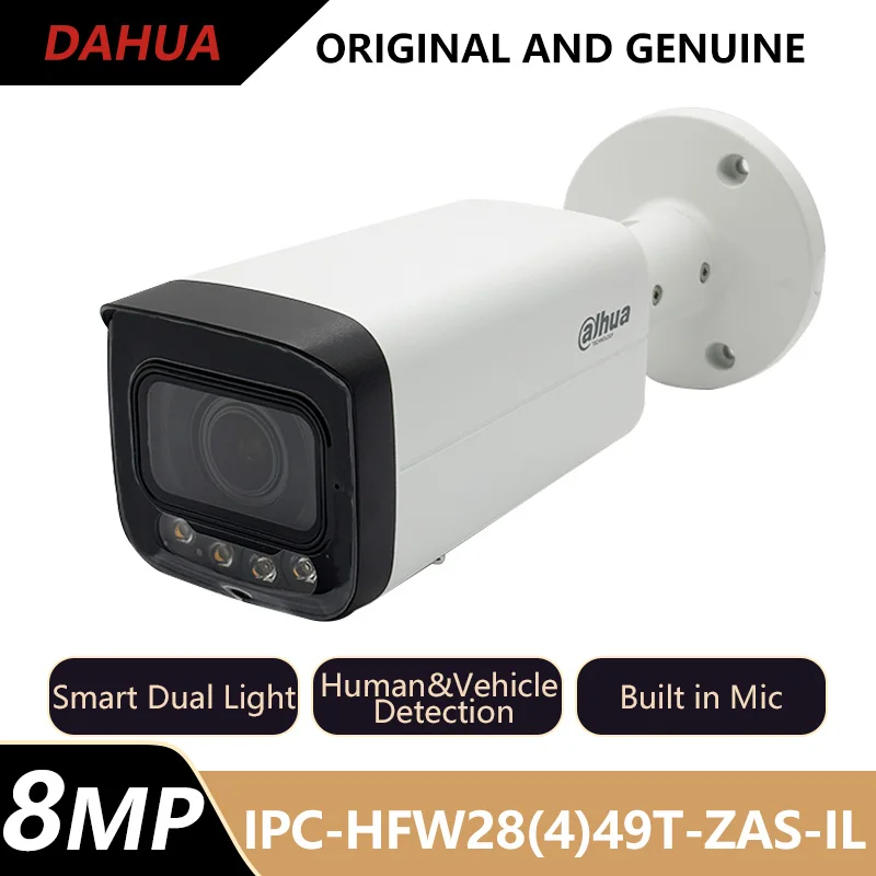 

Dahua 4MP 8MP Full-color IP Camera Human&Vehicle Detection Mic CCTV Security Protection IPC-HFW2449T-ZAS-IL IPC-HFW2849T-ZAS-IL
