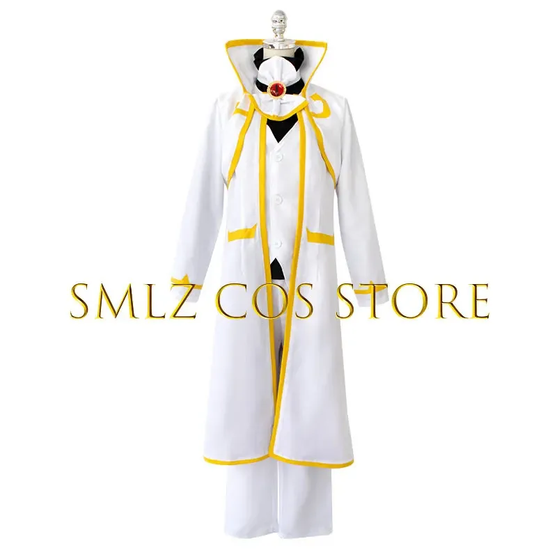 CyAsmodeus Alice Cosplay Anime Welcome to Demon School! Iruma-kun Costume Men Alice Uniform Formal Suit Wig Halloween Cosplay