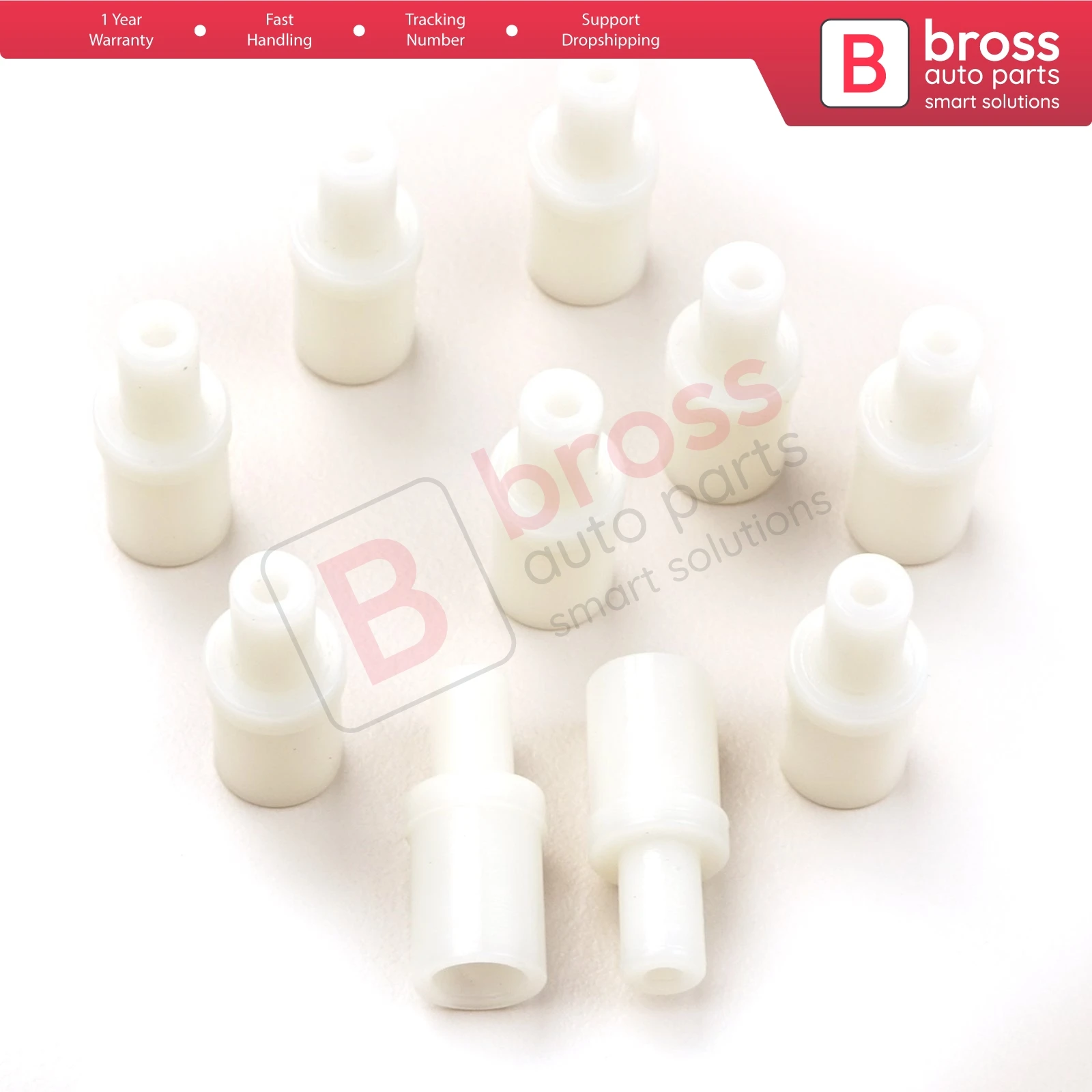 Bross Auto Parts BCP022 10 Pieces Cable End Rope Dowel for Window Regulator Winder Mechanism Type BCP022 Fast Handling