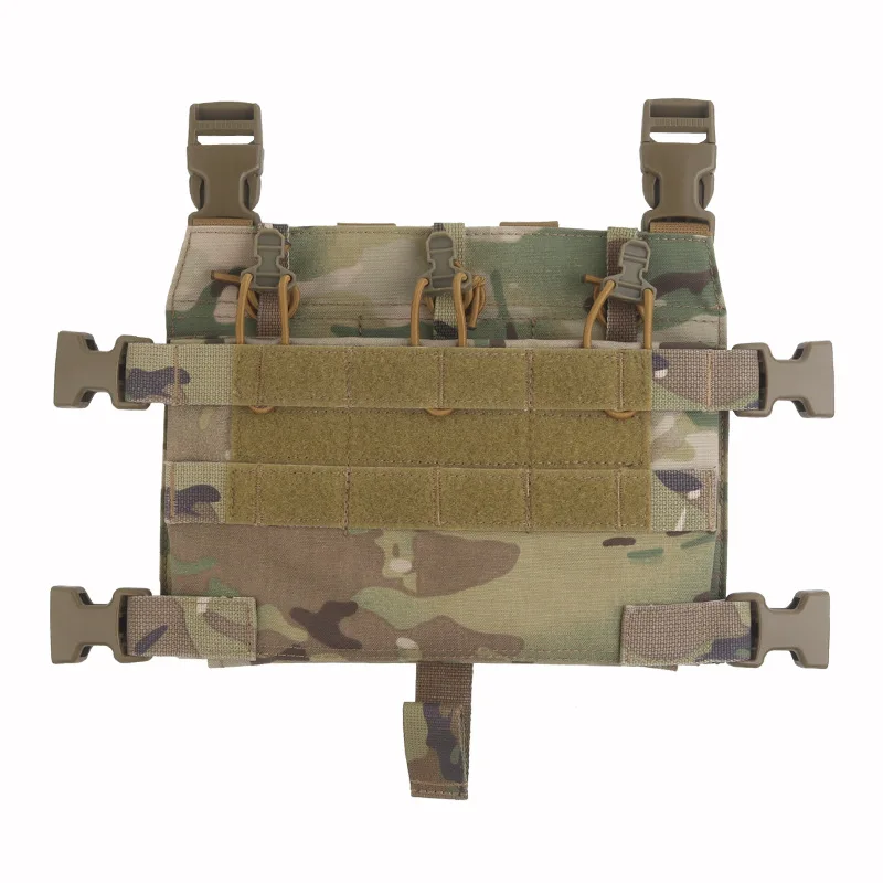 

Tactical R Series M4 Triple Mag Plate Style Jump Flap 5.56 Pouch for Front Panel Carrier Hunting Vest Chest Rig Extension Gear