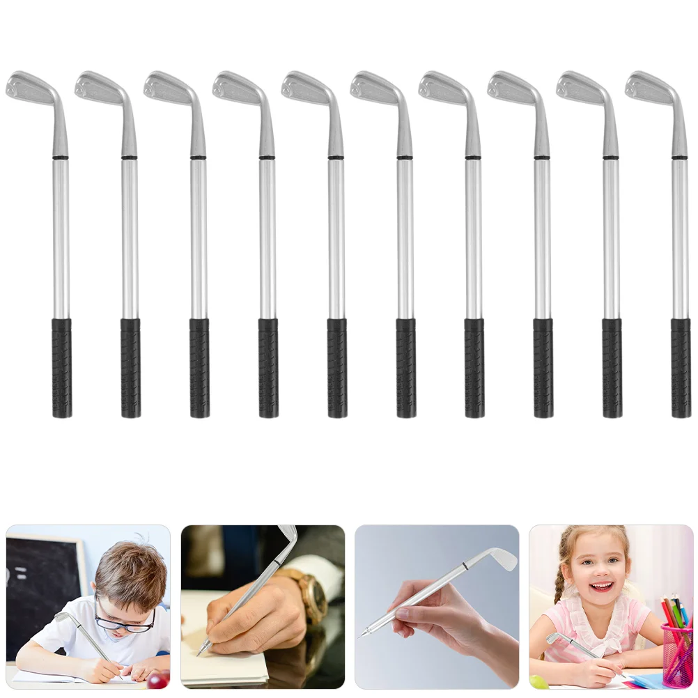 

10 Pcs Ink Pen Ball-point Ballpoint Golf Golfing Desk Stationery Writing Supplies Souvenirs Dad