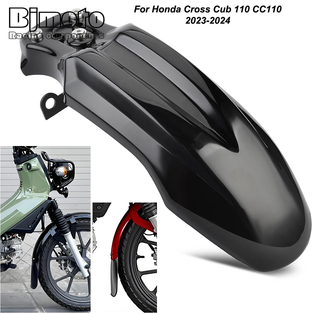 Motorcycle Front Fender Extender For Honda Cross Cub 110 CC110 2023-2024 ABS Plastic