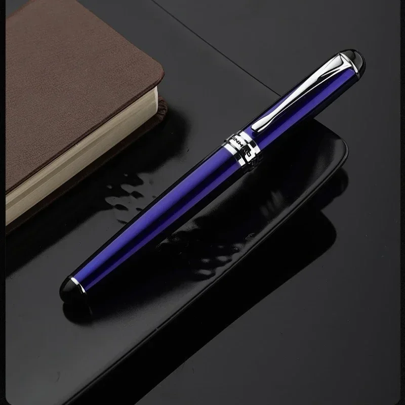 Imagem -04 - Jinhao Caneta-tinteiro com tipo Oblíquo Nib Médio Nib Writing Caneta de Luxo Papelaria Elegante Escritório e Material Escolar X750