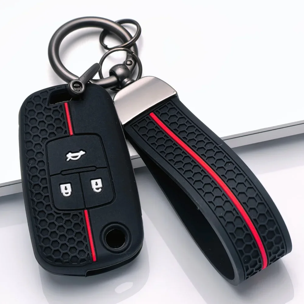 New Car Flip Key Case Cover Shell for Chevrolet Cruze Aveo Trax Sail Malibu Captiva Opel Vauxhall Astra J Corsa Insignia Mokka view 3