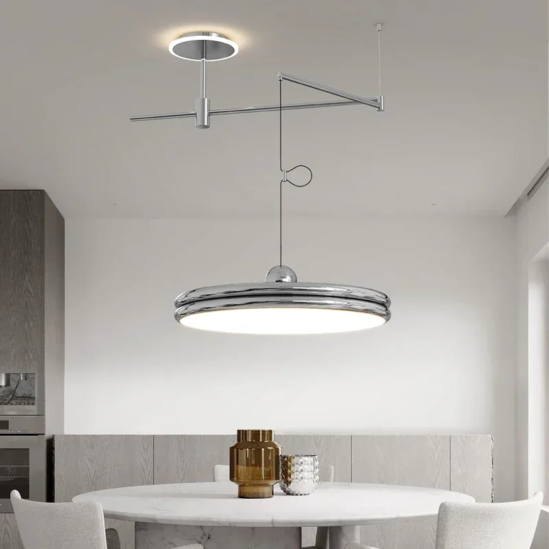 Imagem -05 - Nordic Movable Led Pendant Lights Luminárias Penduradas Lâmpadas de Suspensão Braço Swing Moderno Minimalismo Mesas de Jantar Cozinha Loft