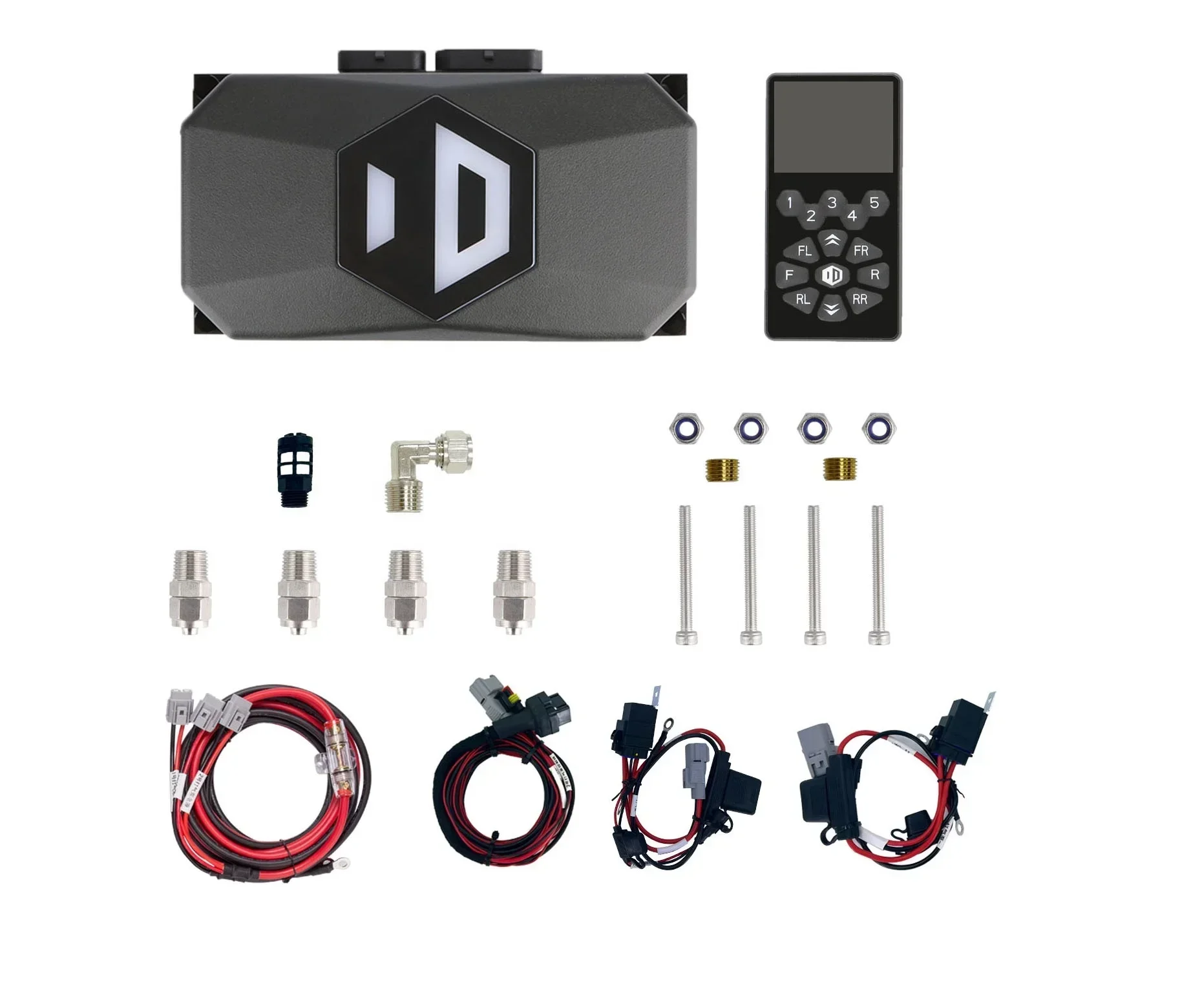 2025Universal remote four ways preset pressure air suspension control system