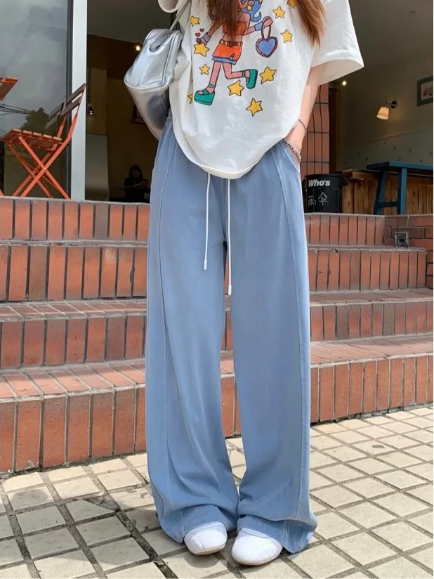 

White Jeans Woman Tie Dye Bleached Irregular Gradient Multi Color Artistic Bohemian Summer Beach Holiday Vacation Travel Unique