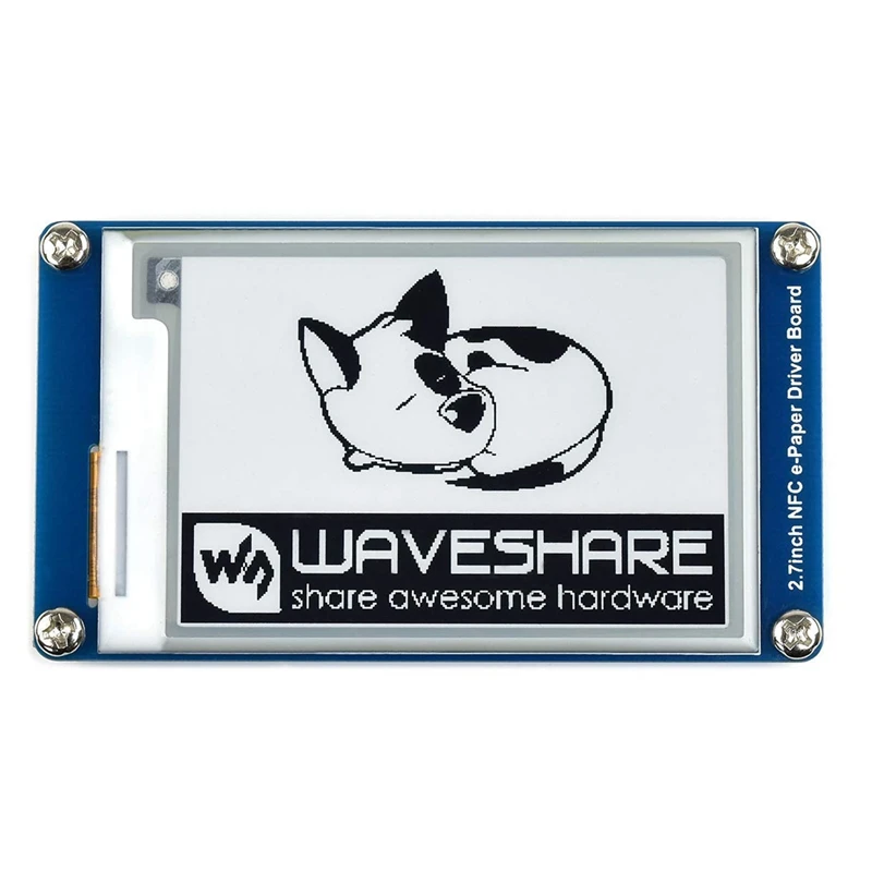 Waveshare 2.7นิ้ว Passive NFC-E-โมเดลกระดาษไม่มีแบตเตอรี่ไร้สายเปิดเครื่องและถ่ายโอนข้อมูล