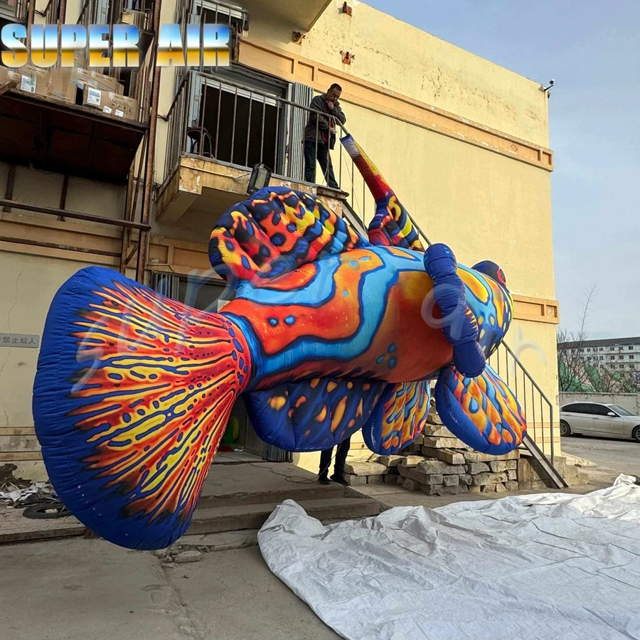 ديكور حفلات جميل، راي مانتا معلق ضخم قابل للنفخ لخلفية المسرح