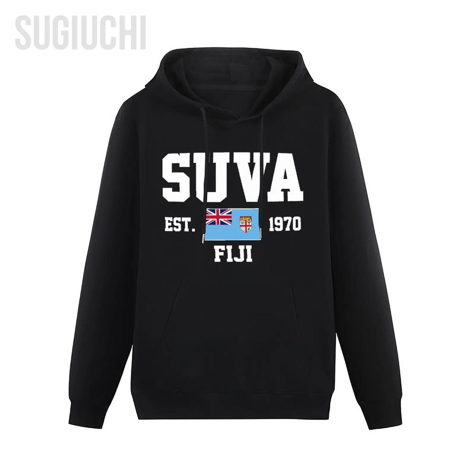 Men Women Hoodies Fiji EST.1970 Suva Capital Hoodie Pullover Hooded Hip Hop Sweatshirt Cotton Unisex