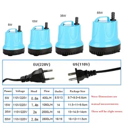 110v 220v Fish Tank Submersible Water Pump Bottom Suction Pump Bottom Filter Manure For Fish Tank, Pond, Aquarium, Fountain