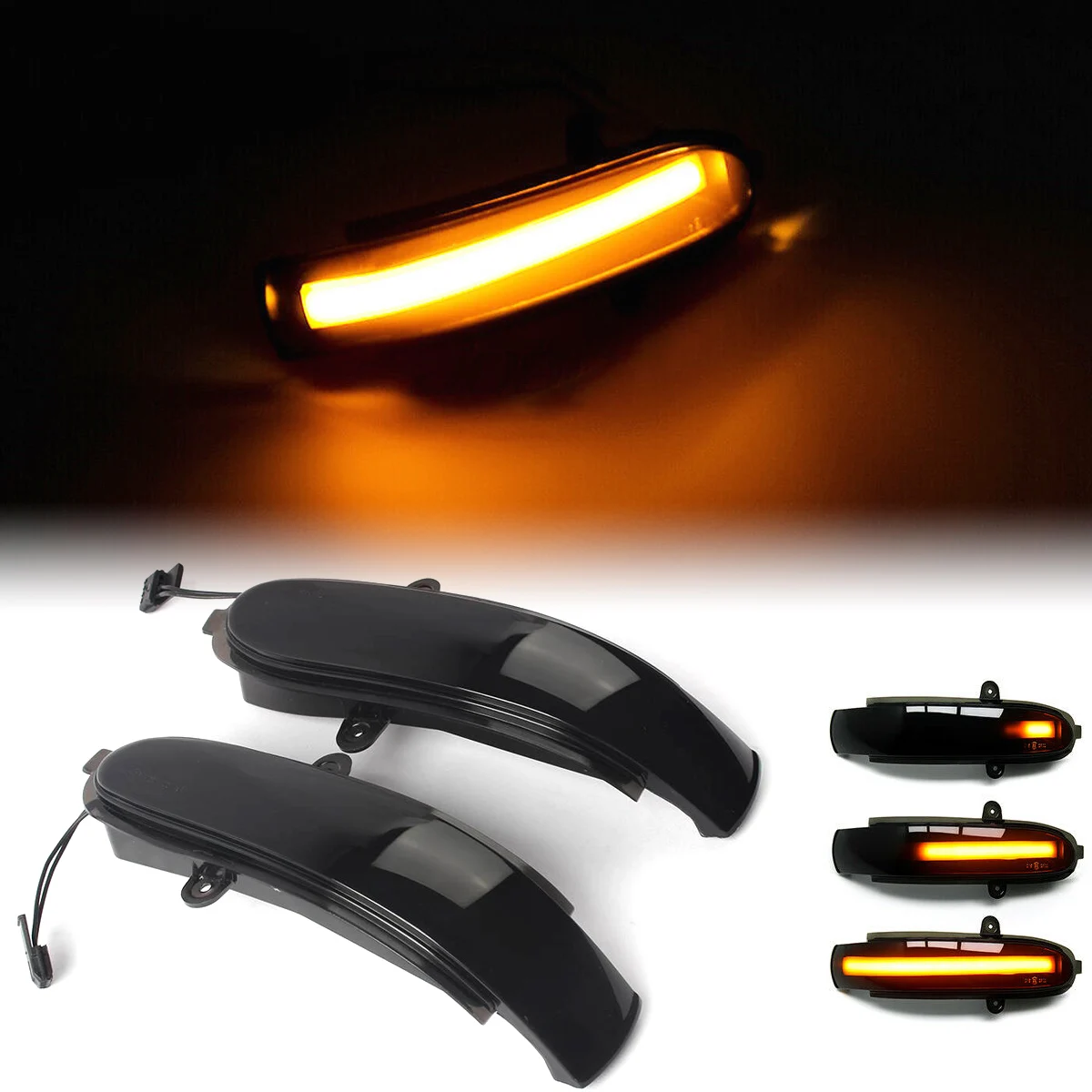 2x LED Dynamic Side Rearview Mirror Light Turn Signal Indicator Lamp For Mercedes Benz E G Class W211 S211 W463 2002-2007