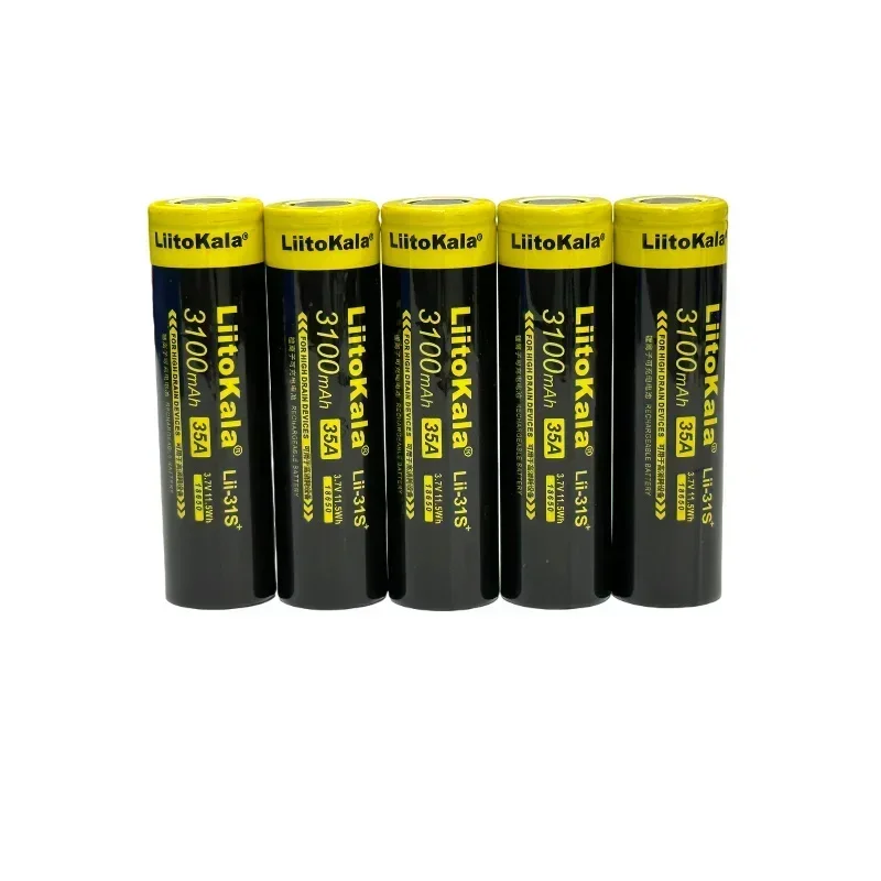 18650-35A Battery 2024 New 100% Original High Quality 3100mAh 3.7V Rechargeable Suitable for Screwdriver Flashlights and Games