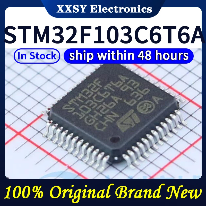 STM32F103C8T6 STM32F103CBT6 STM32F103C6TSnapSTM32F103RBT6, Haute Qualité, 100% Original, Neuf