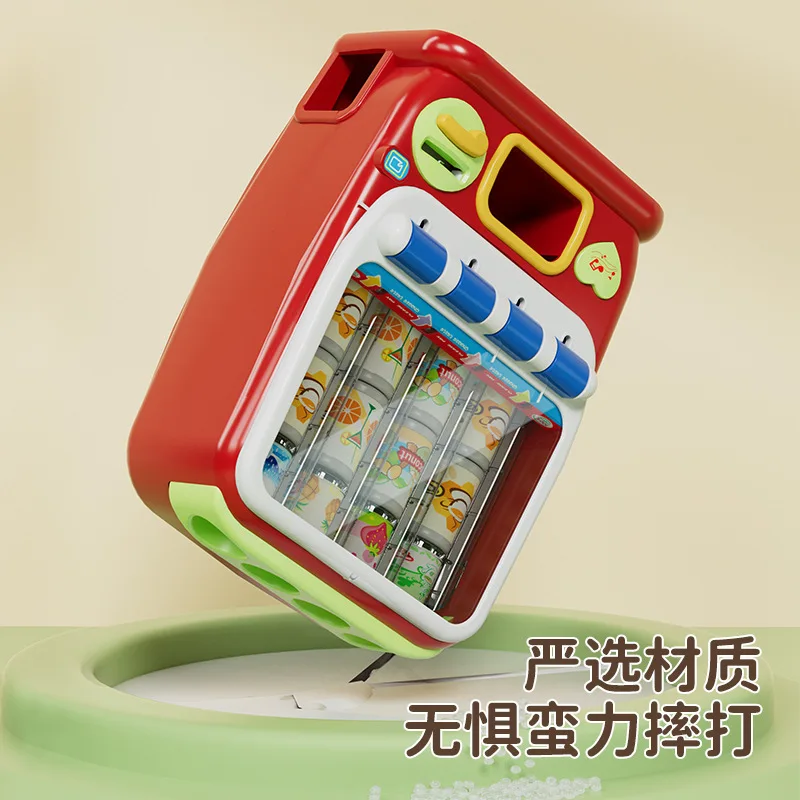 Hot-selling Children\'s Simulation Coin Operated Beverage Vending Machine Self-service Cute Funny festival birthday Kid gift Toy