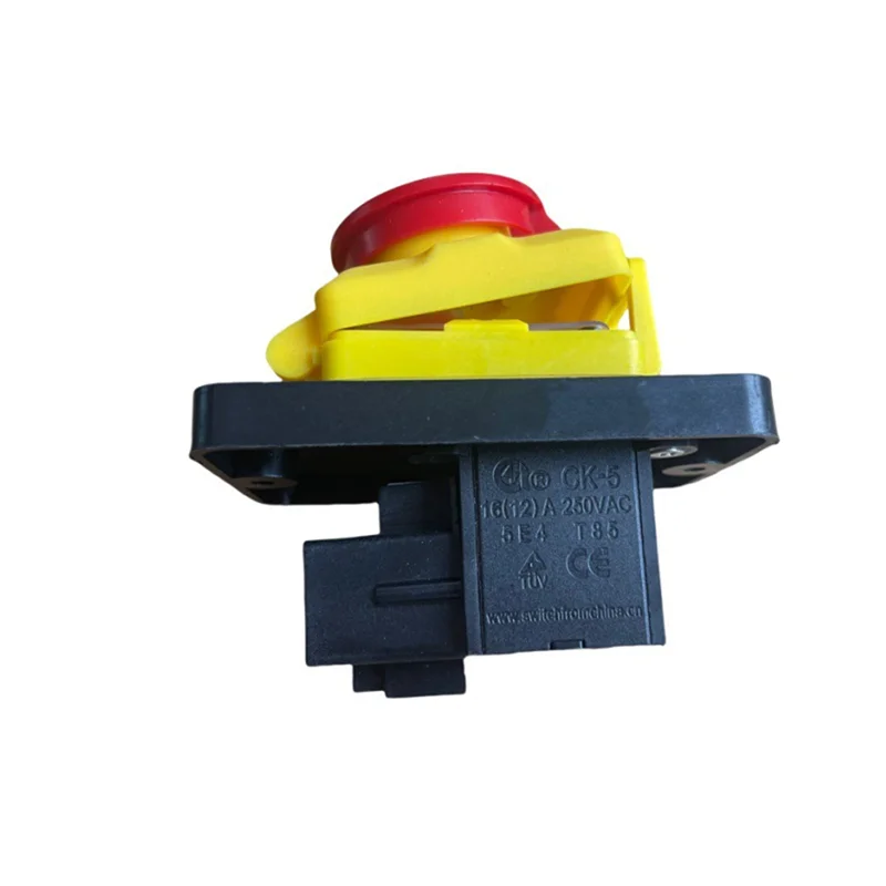 ABNL CK5 AC250V 4-Pin Start Stop No Volt Release مفتاح بـزر دفع مشترك لآلات الخشب والأشغال المعدنية