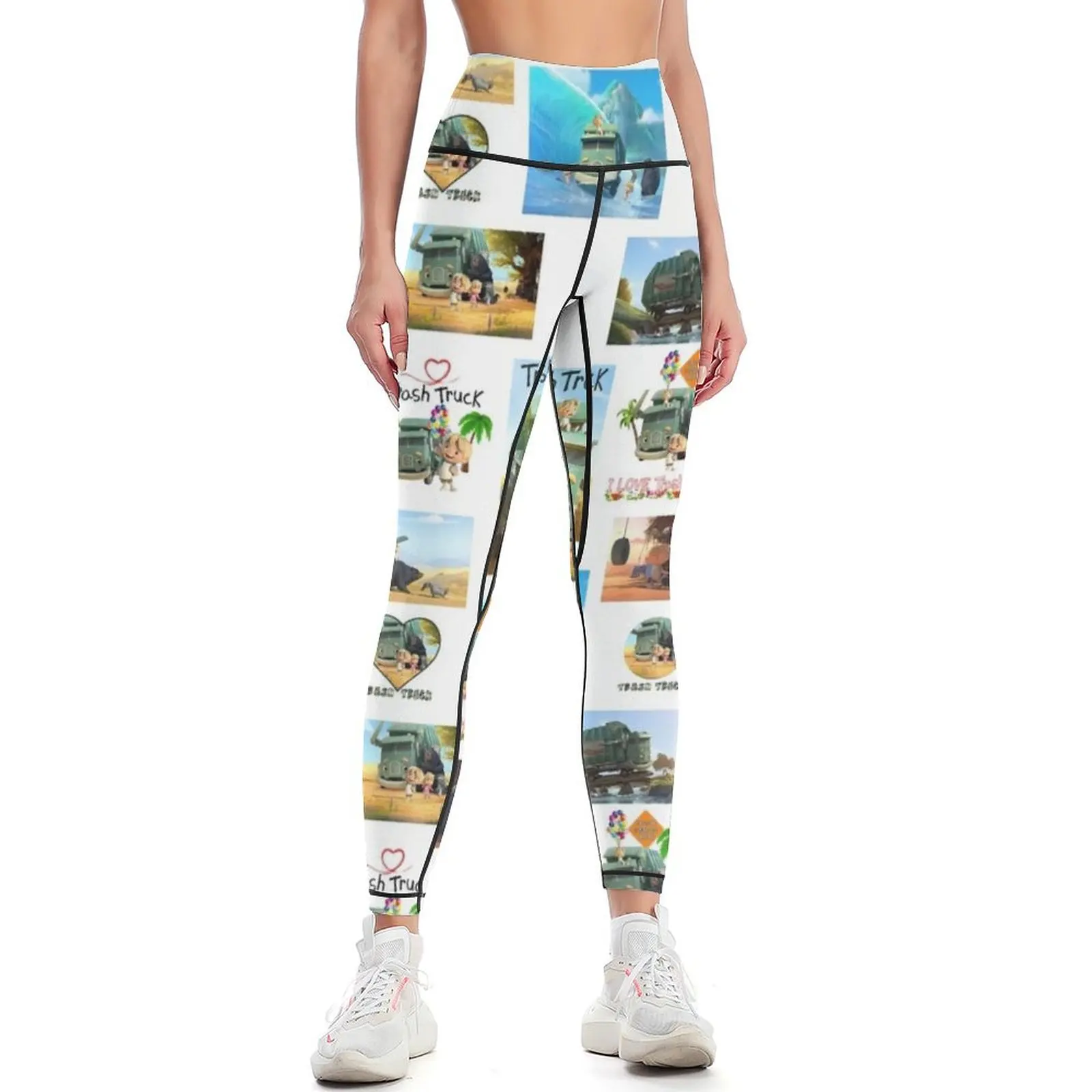 Trash Truck, Garbage Truck Kids, I Love Garbage Trucks, Hank And Trash Truck, Trash Truck and hank, i love Truck Leggings