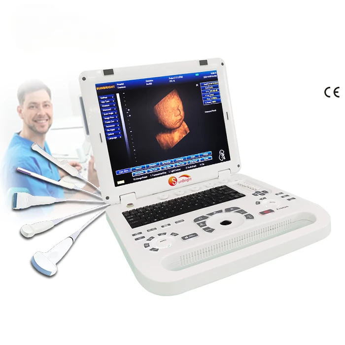 Digital 15 inch portatil Diagnostic ultrasound 3D ultrasound cheap Machine