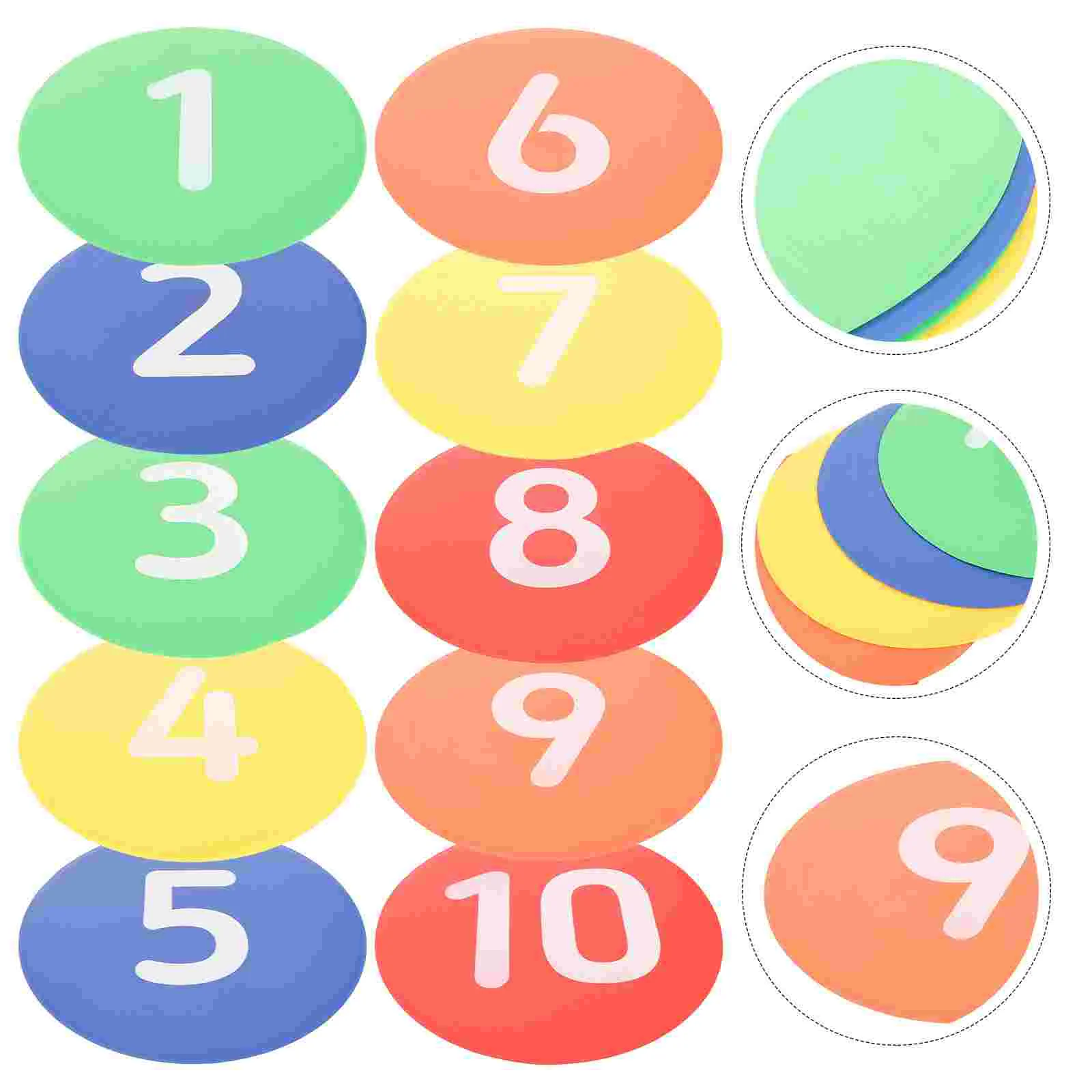 10 Pcs Marking Plate Soccer Training Equipment Football Maker Plates Discs Marker