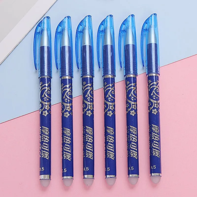 1pc 0.5mm Kawaii Hot Erasable Gel Pen School Office Supply Student Writing Drawing Promotion Stationery Boy Gift