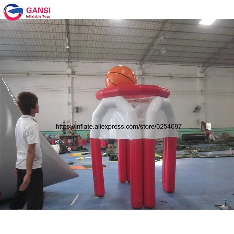 High Quality Indoor Inflatable Basketball Hoop For Sport Game 2M Height Lows Price Inflatable Basketball Shooting Game Equipment