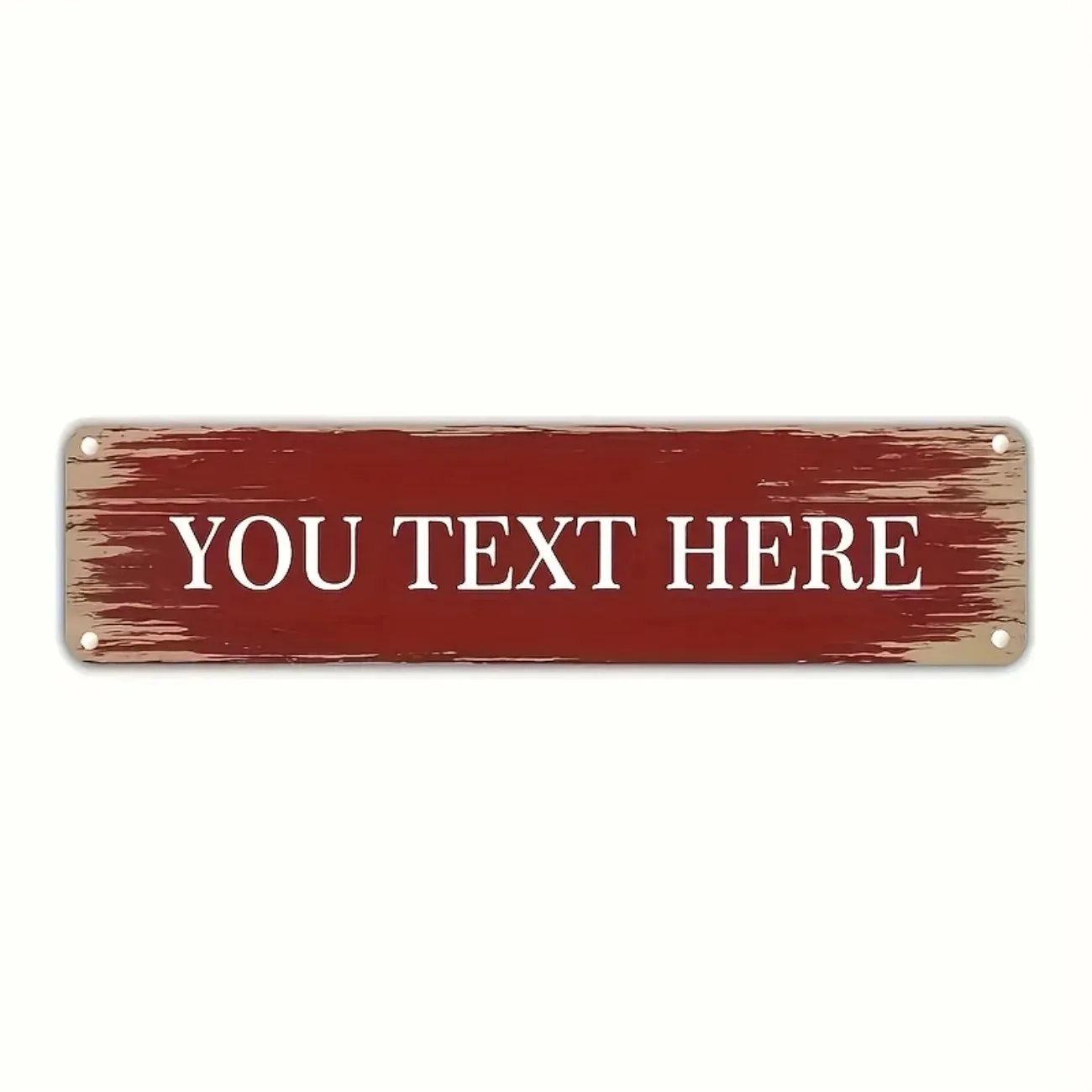 

Customizable 40×10cm Personalized Custom Text Vintage Aluminum Sign Garage Outdoor Decor Decorative Only