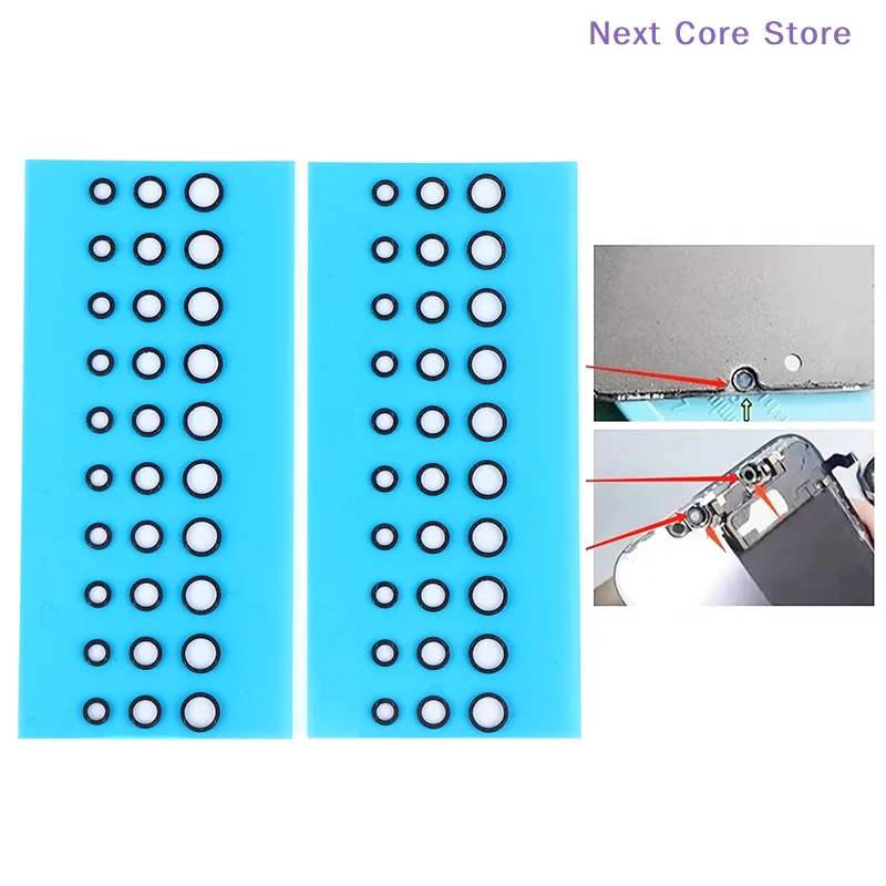 

1/3/5 листов поролоновых кольцевых пылезащитных наклеек 3 мм, 4 мм, 5 мм для ЖК-экранов телефонов, передних камер, пылезащитный инструмент для ремонта телефонов