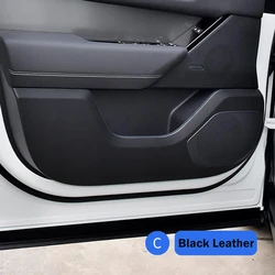 For Land Range Rover Velar Door Anti Kick Pad, Carbon Fiber Leather Door Panel Protective Pad Protective Sticker
