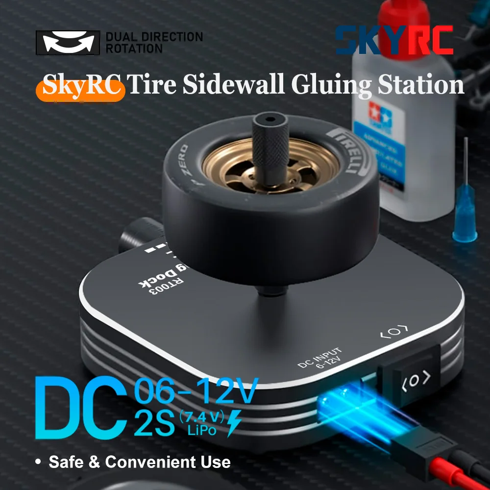 SKYRC RC Tire Sidewall Gluing Tool Tire Glue Applicator Tool for RC Drift Car Crawlers Touring Car Tires Wheel Assembly