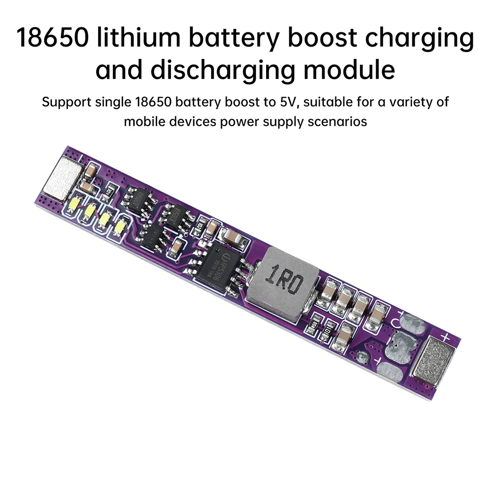 Mini scheda di ricarica per batteria al litio DC 5V 2A Modulo integrato di ricarica e scarica per batteria al litio 18650