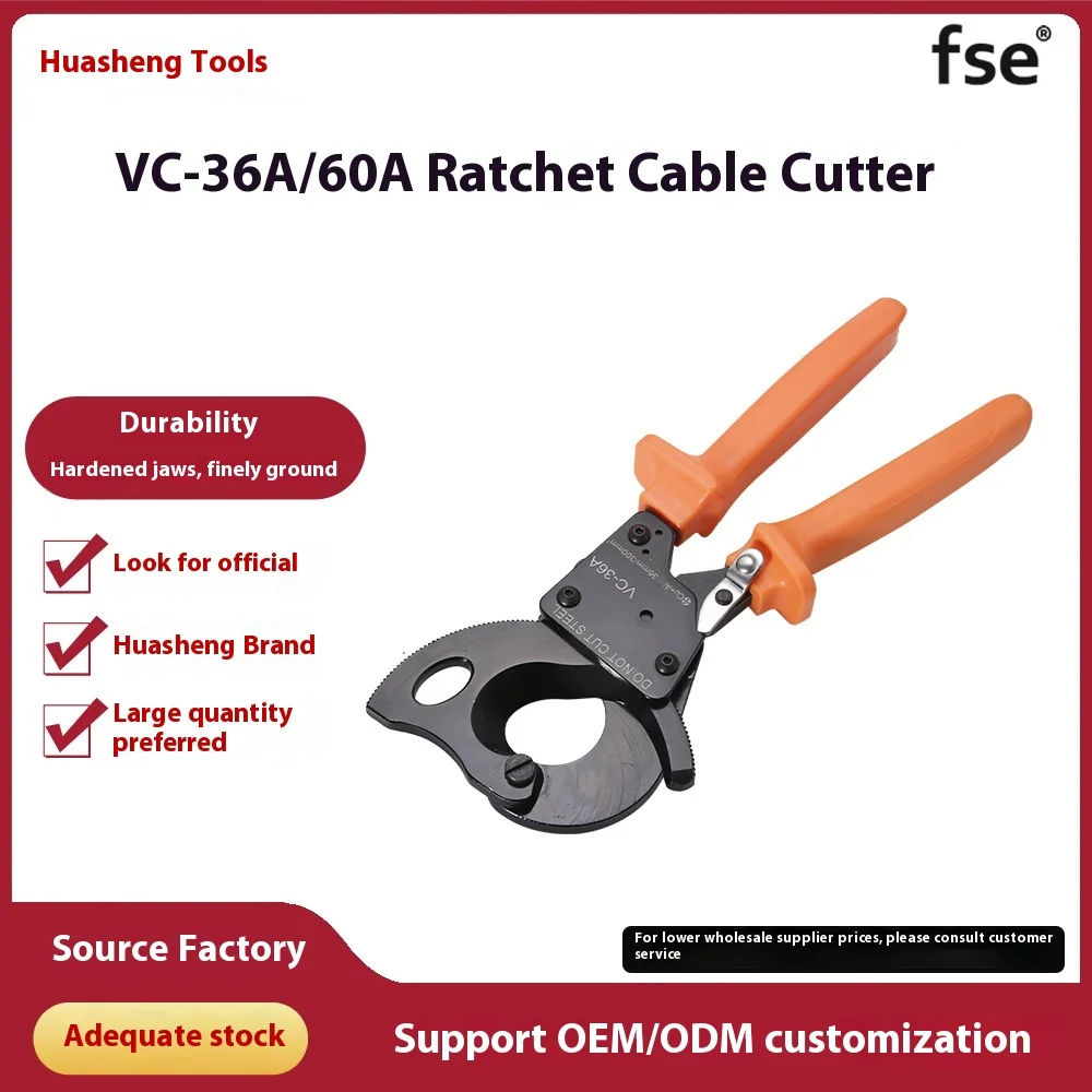 

Electrical Tools Ratchet-type Gear Manual Cable Cutter, Cable Pliers, Wire Cutter, VC-36A/60A